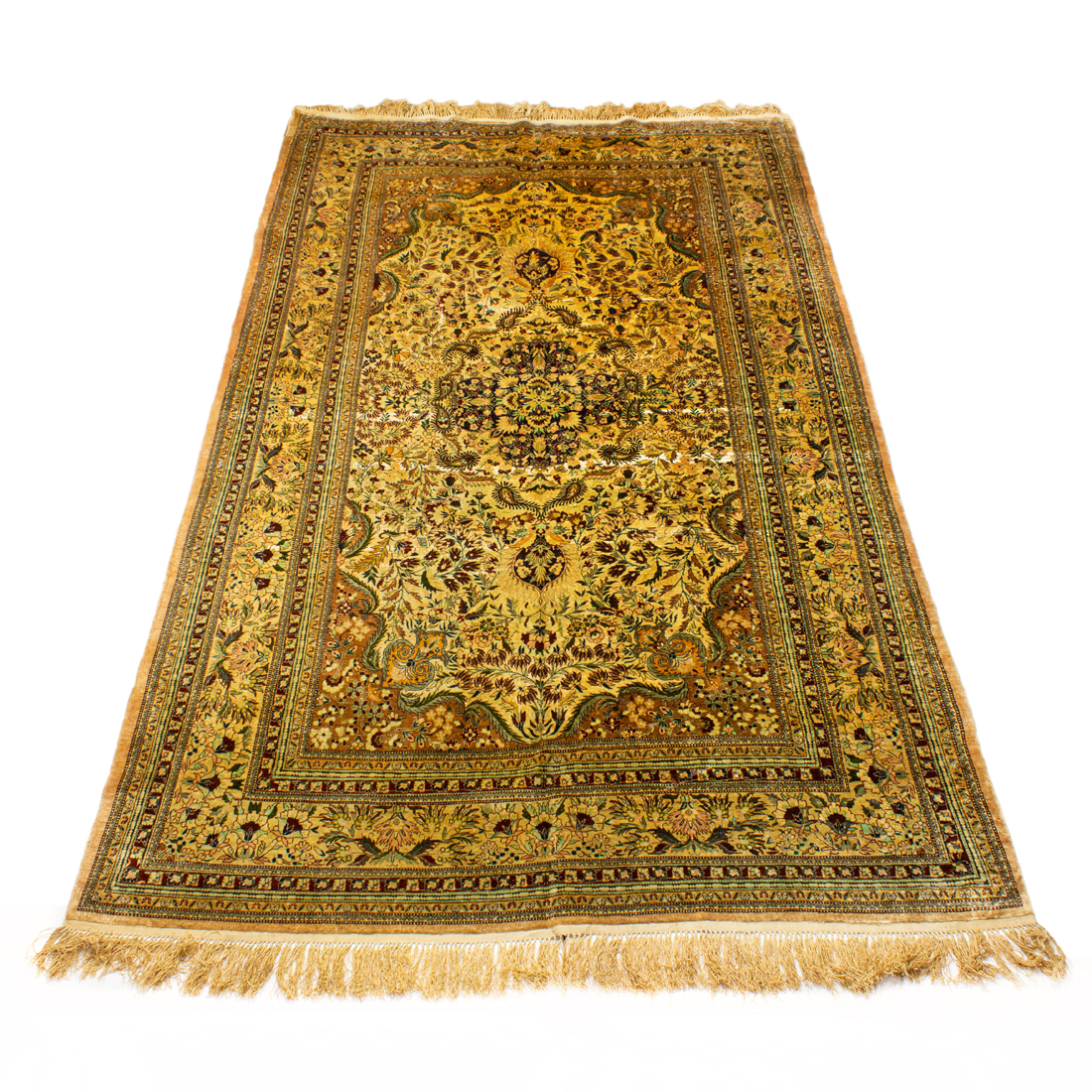 Appraisal: A TURKISH SILK CARPET A Turkish silk carpet ' '