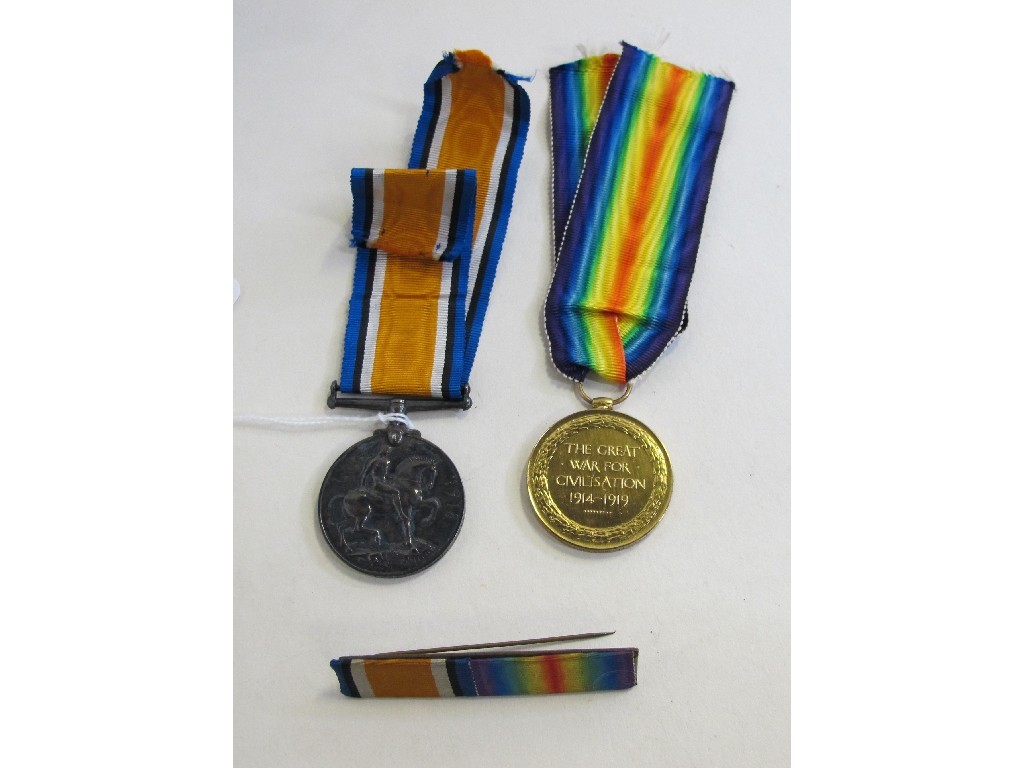 Appraisal: Group of two medals to Pte H Wright Scottish Rifles