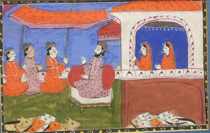 Appraisal: Another framed miniature painting from India th Century A Courtly