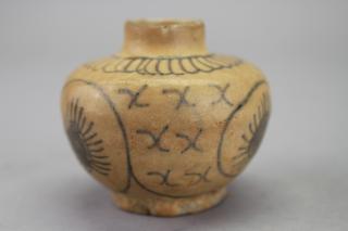 Appraisal: Early Vietnamese Stoneware Early Vietnamese Stoneware Underglaze blue painted decoration