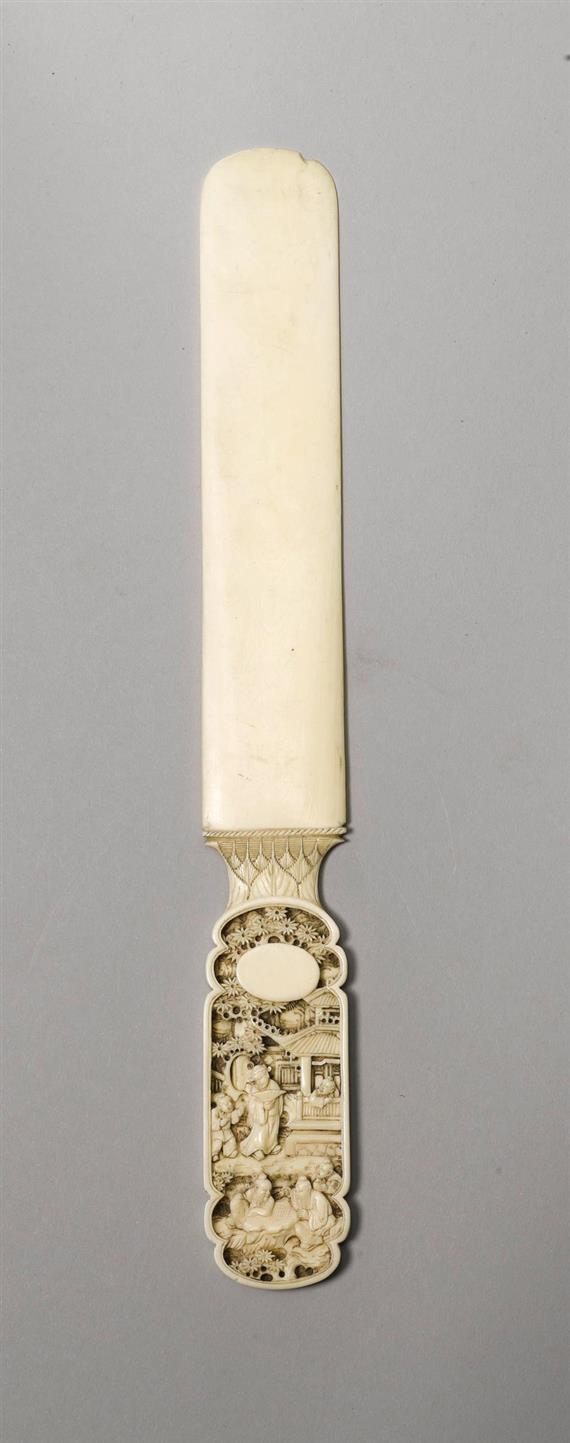 Appraisal: LETTER OPENER th c cm Ivory The front of the