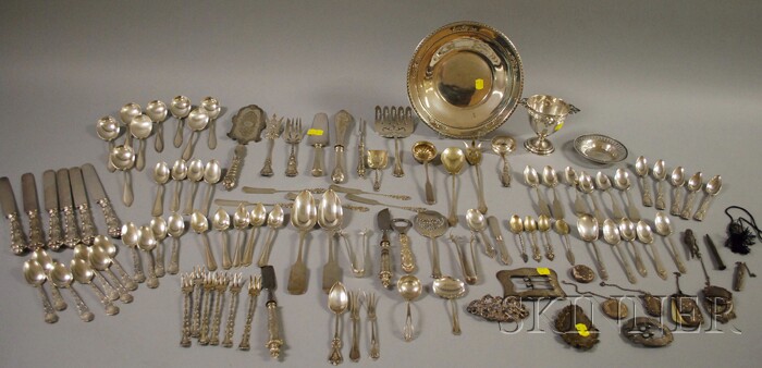 Appraisal: Group of Assorted Silver Flatware and Serving Items including a