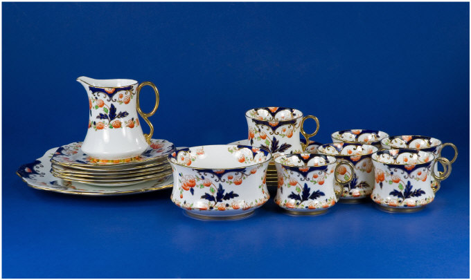 Appraisal: Royal Albert Bognor Piece Coffee Set Comprising Cups Saucers And