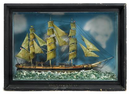 Appraisal: Shadow box of the ship Moshulu th century