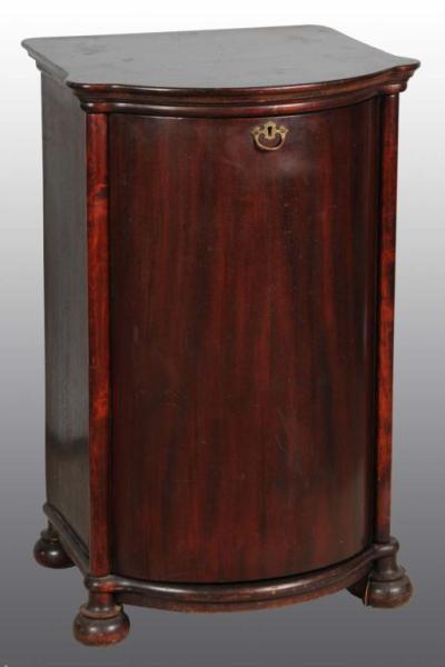 Appraisal: Round Front Mahogany Cylinder Cabinet Condition Good