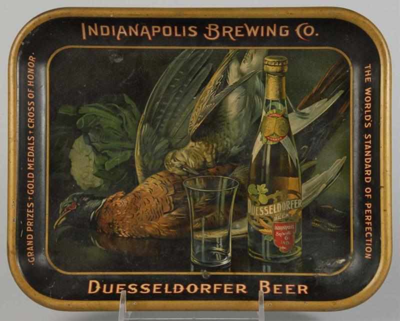 Appraisal: Duesseldorfer Beer Serving Tray Description Rectangular Condition Excellent Plus Size