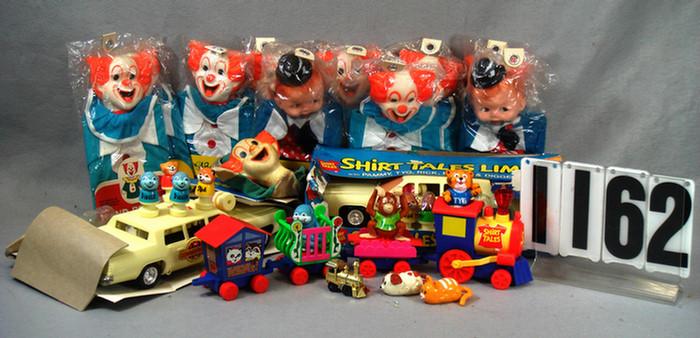 Appraisal: Lot of Bozo the Clown puppets Tommy Tramp Puppets and