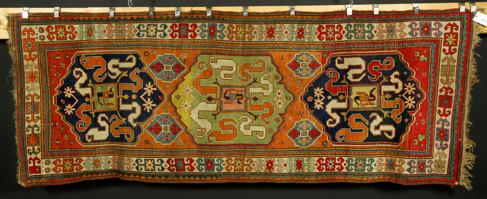 Appraisal: A - th C Kazak Runner th century Kazak runner