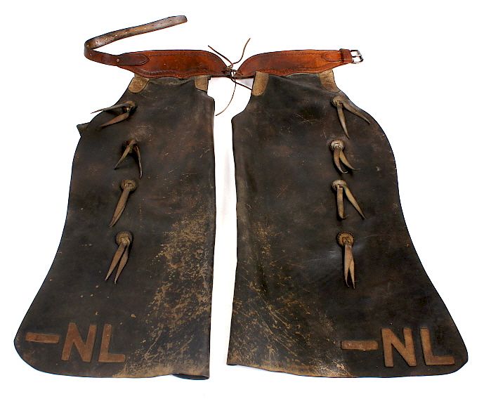 Appraisal: Victor Ario Saddlery Great Falls MT Batwing Chaps This lot