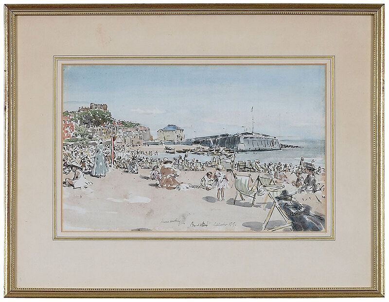 Appraisal: James McBey Scottish - Beach scene signed lower middle James