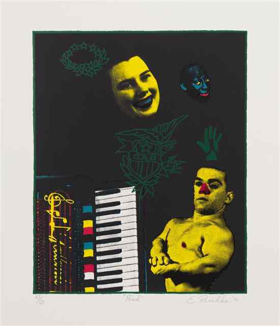 Appraisal: Ed Paschke American - Bad serigraph Chicago Serigraphic Workshop pub