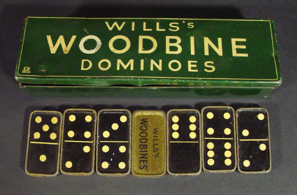 Appraisal: Boxed set of Wills Woodbine metal dominos