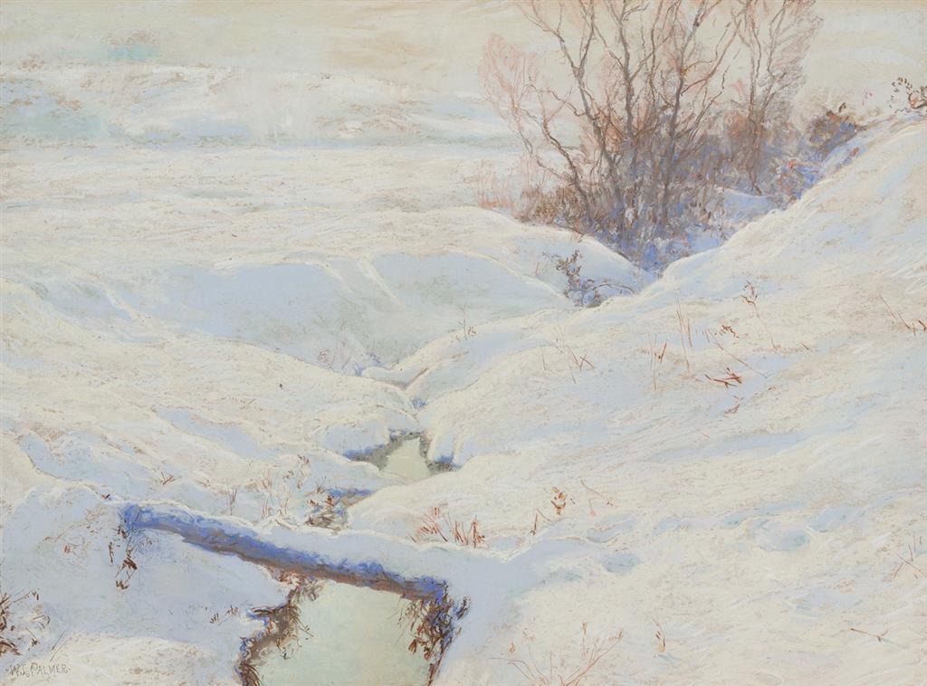 Appraisal: WALTER LAUNT PALMER American - Snowy River Bed in Winter