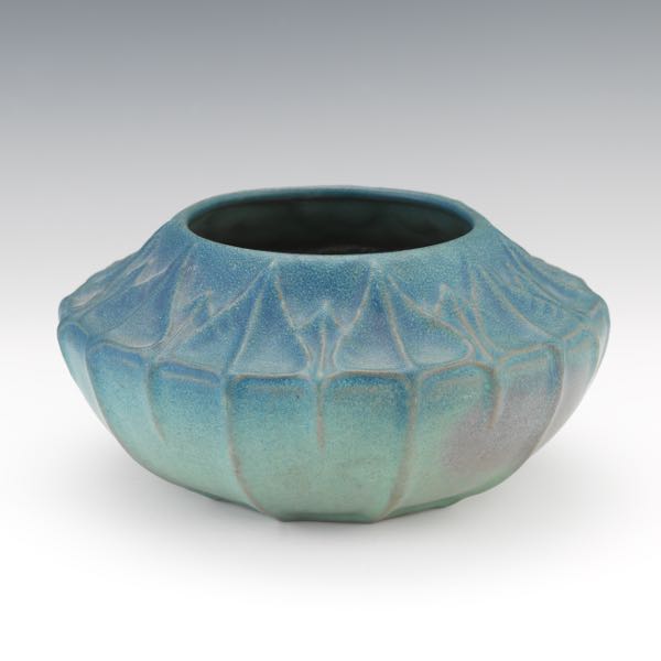 Appraisal: VAN BRIGGLE BOWL x Van Briggle bowl matte blue and