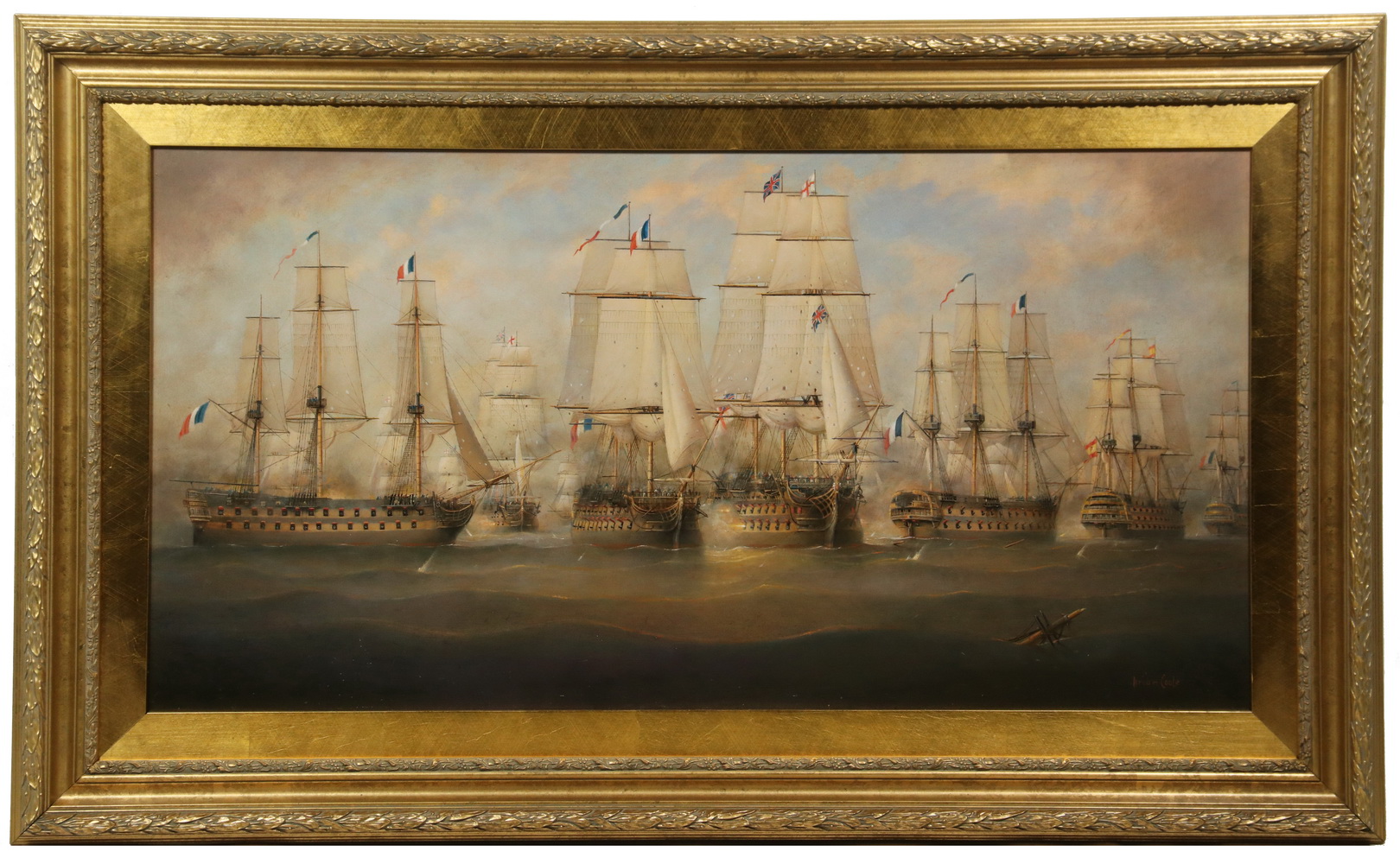 Appraisal: BRIAN COOLE UK - Trafalgar HMS Victory Cutting the Spanish