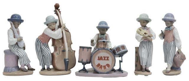 Appraisal: lot of Lladro porcelain jazz band figures designed by Antonio