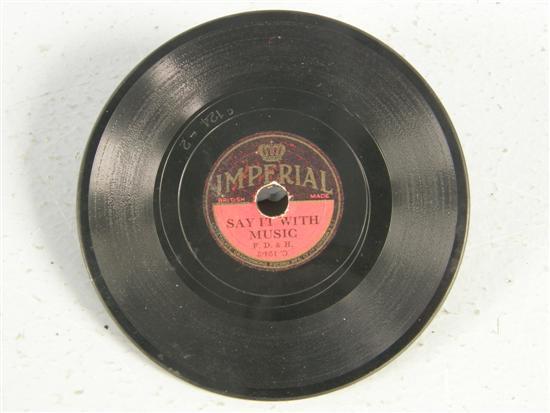 Appraisal: Miniature record reputedly made for Queen Mary's dolls house marked