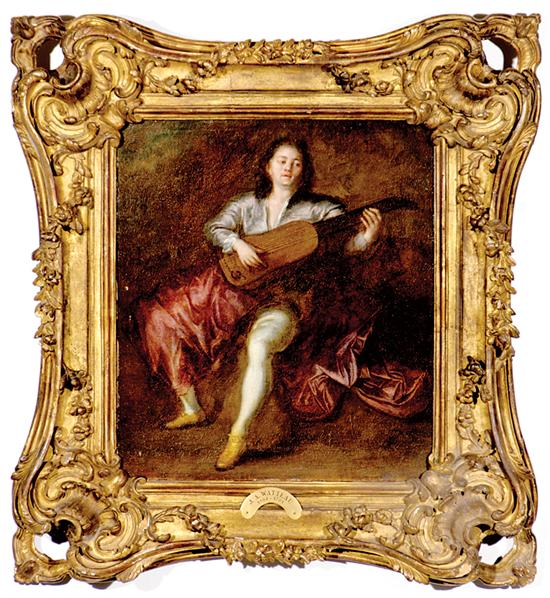 Appraisal: Jean-Antoine Watteau after French - THE MUSICIAN oil on canvas