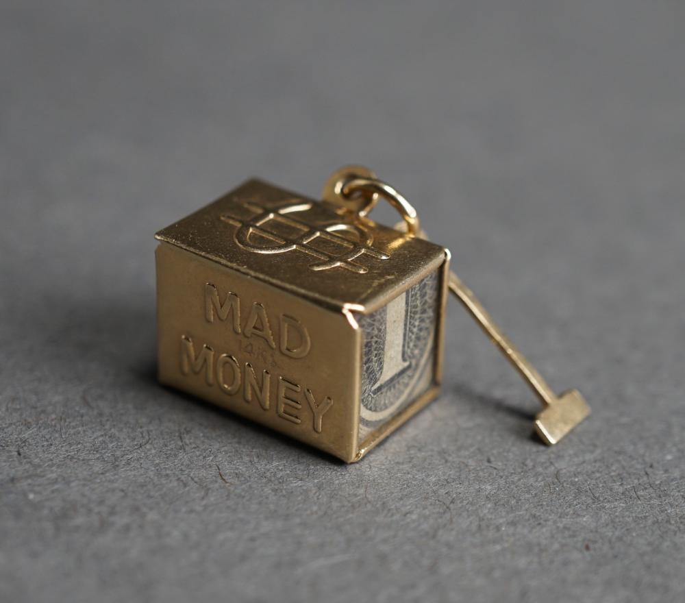 Appraisal: -Karat Gold Mad Money Charm Gross dwt