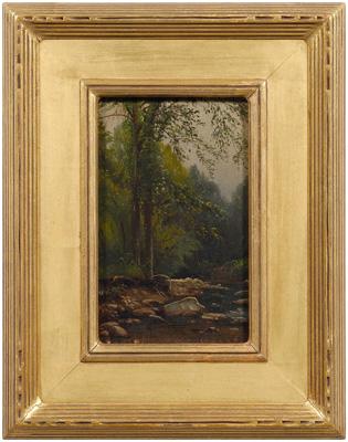 Appraisal: Asheville N C painting A Wyant mountain stream titled verso