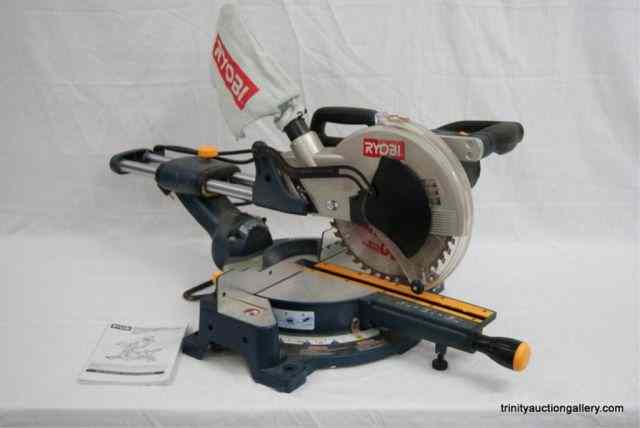 Appraisal: Ryobi '' Sliding Compound Miter Saw w LaserFrom the estate