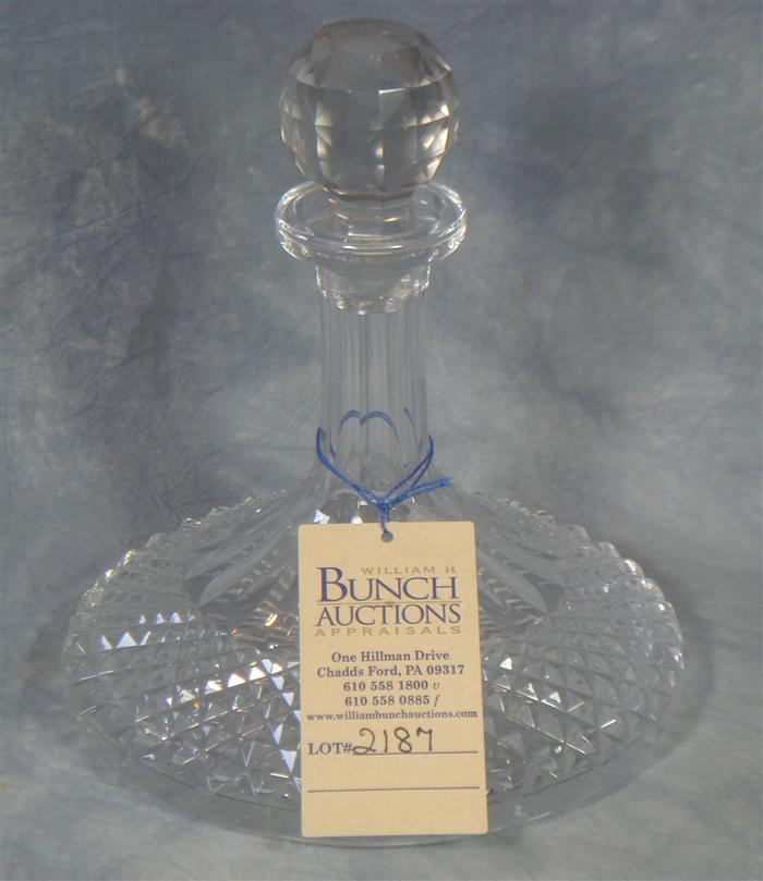 Appraisal: Waterford decanter h Estimate -