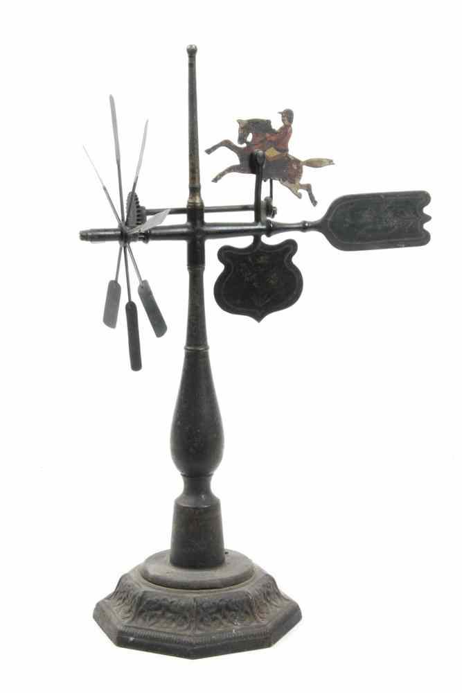 Appraisal: PATENT MODEL - Cast Iron Steel Plate Whirly-Gig Patent Model