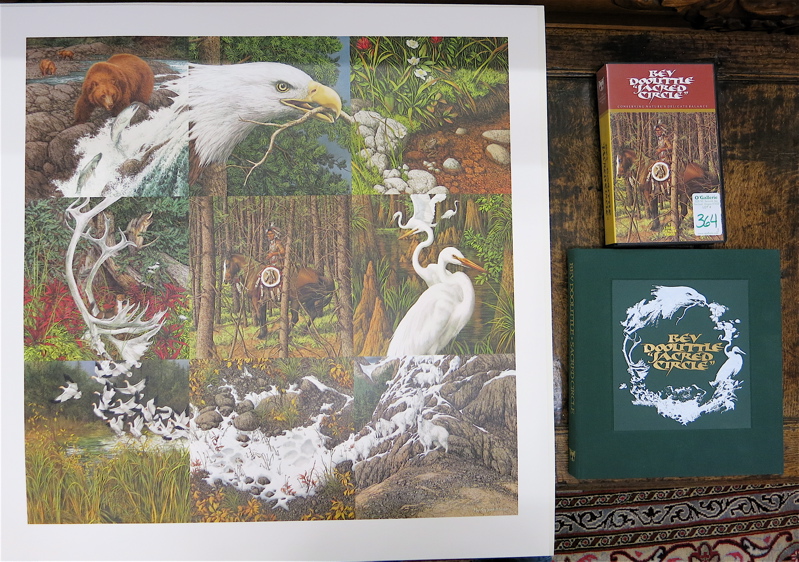 Appraisal: BEV DOOLITTLE LIMITED EDITION LITHOGRAPH WITH BOOK AND VHS American