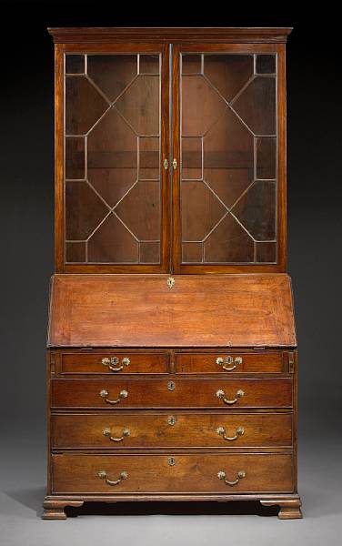 Appraisal: A George III mahogany secretary bookcase fourth quarter th century