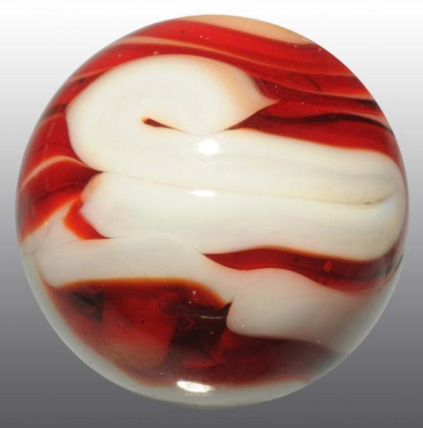 Appraisal: Christensen Agate Company Flame Marble Description Pink and red flame