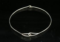 Appraisal: Tiffany Co Sterling Silver Necklace Marked Tiffany sterling silver knotted