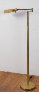 Appraisal: Koch Lowy Articulated Brass Floor Lamp Articulated telescoping brass floor