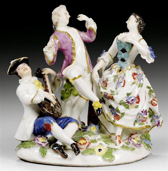 Appraisal: RARE DANCING GROUP MEISSEN CIRCA Model by J J K