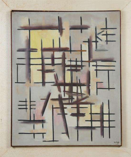 Appraisal: JEAN XCERON American - COMPOSITION signed and dated ' lower