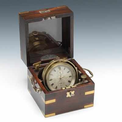 Appraisal: Marine Chronometer By James Murray London Circa Silvered dial with