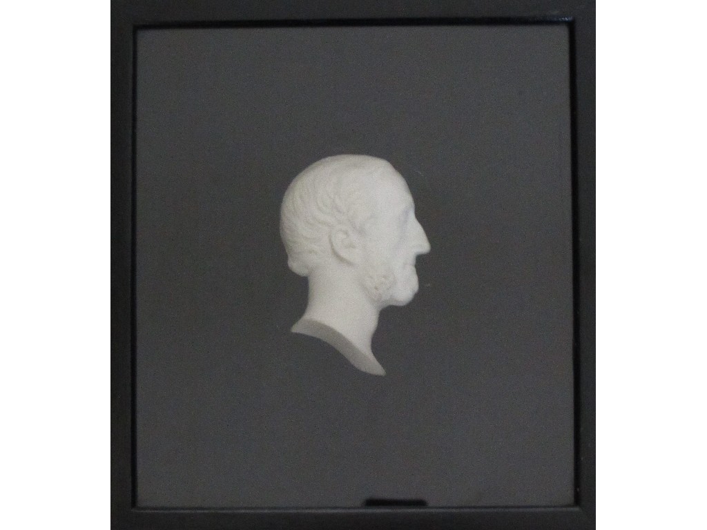 Appraisal: A Tassie type th century white miniature profile portrait of