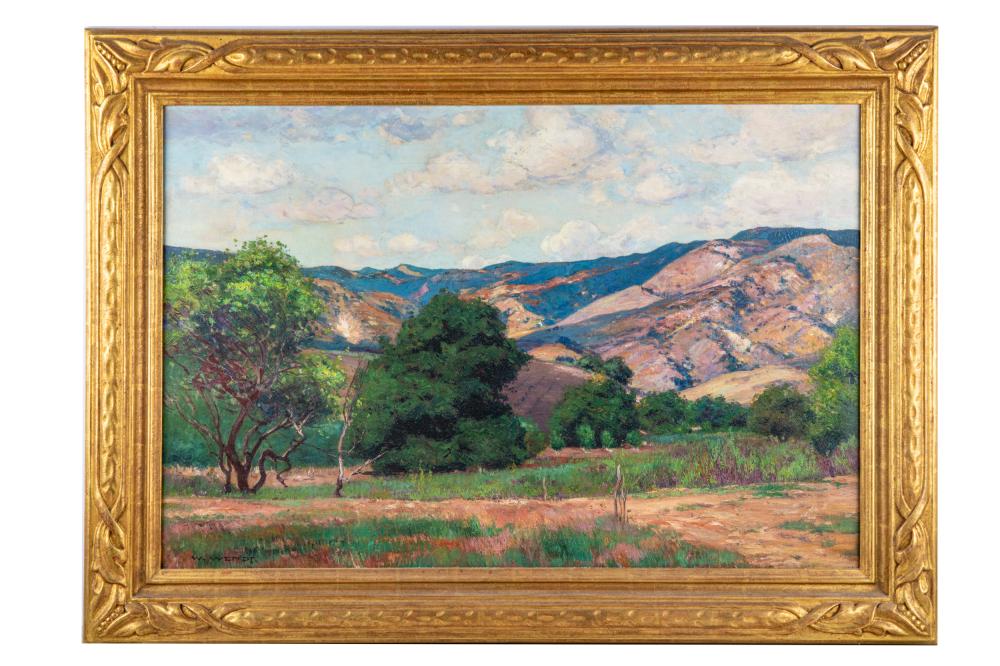 Appraisal: WILLIAM WENDT - CALIFORNIA LANDSCAPEoil on canvas signed lower left