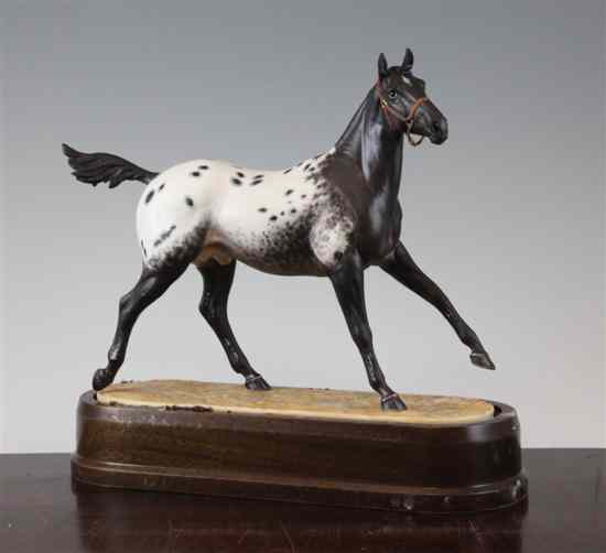 Appraisal: A Royal Worcester limited edition 'Appaloosa Stallion' by Doris Lindner