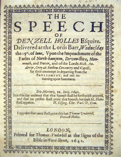 Appraisal: vols th-Century English Legal Political Pamphlets The Priviledges and Practice