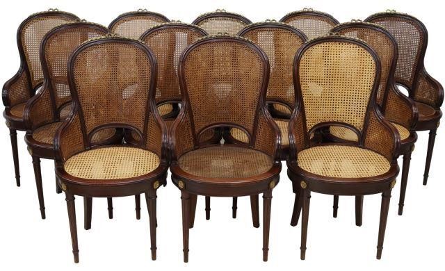 Appraisal: lot of French Louis XVI style armchairs early th c