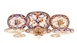 Appraisal: Pieces Royal Crown Derby Imari Porcelain Royal Crown Derby English