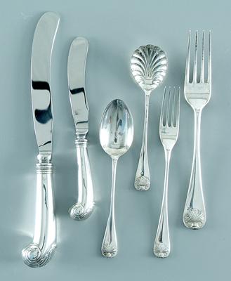 Appraisal: Shell-Williamsburg sterling flatware by Stieff pieces no monogram detailed list