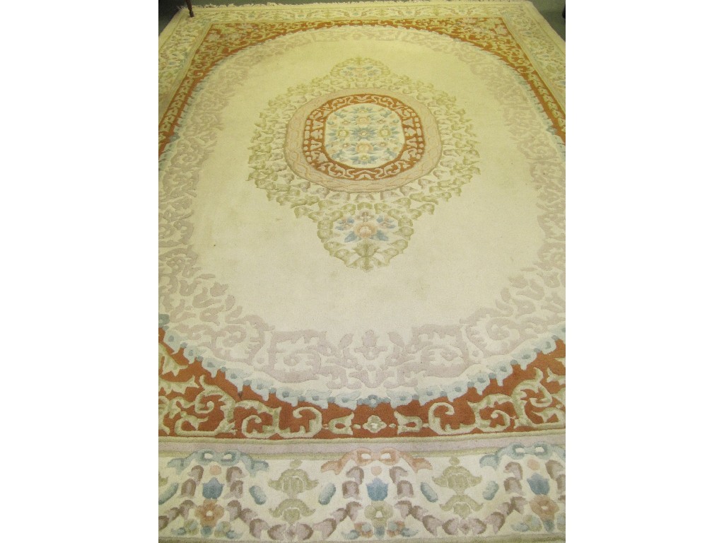 Appraisal: Chinese floral decorated carpet