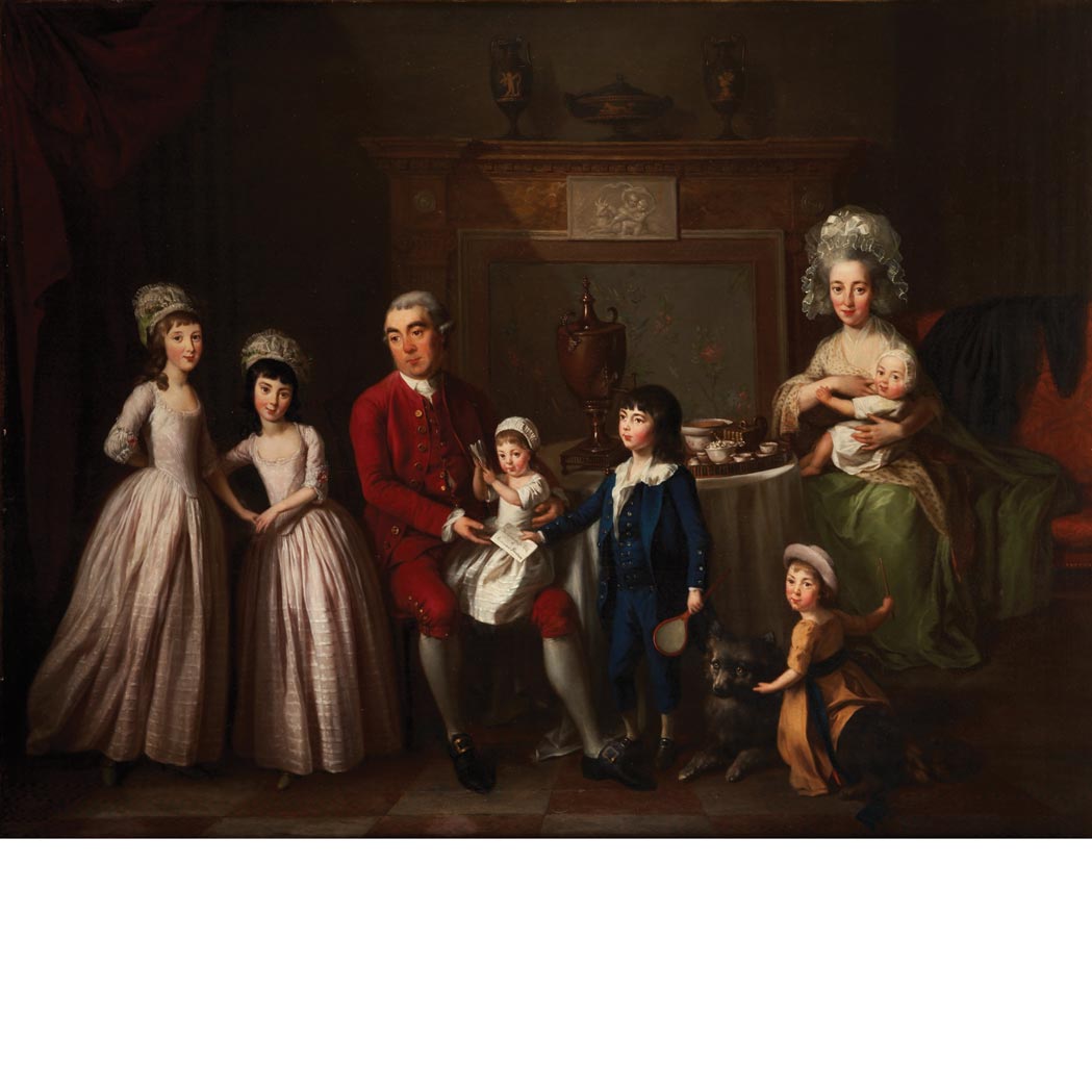 Appraisal: Attributed to Hugh Barron Portrait of William Hodgson his Wife