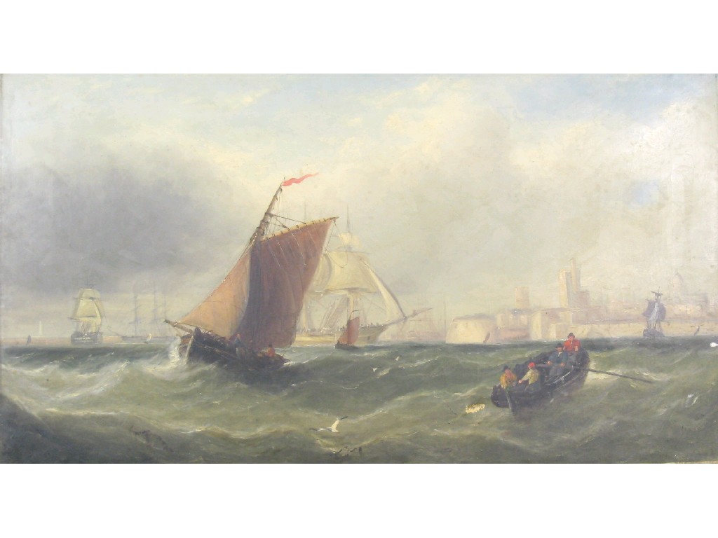 Appraisal: JOHN CALLOW - A Fresh breeze off Portsmouth Harbour oil