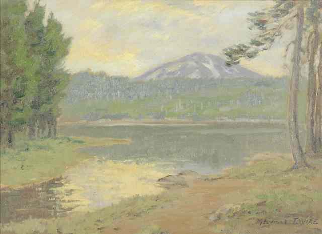 Appraisal: MELVILLE T WIRE OIL ON CANVAS ''Mount Bachelor from Sparks