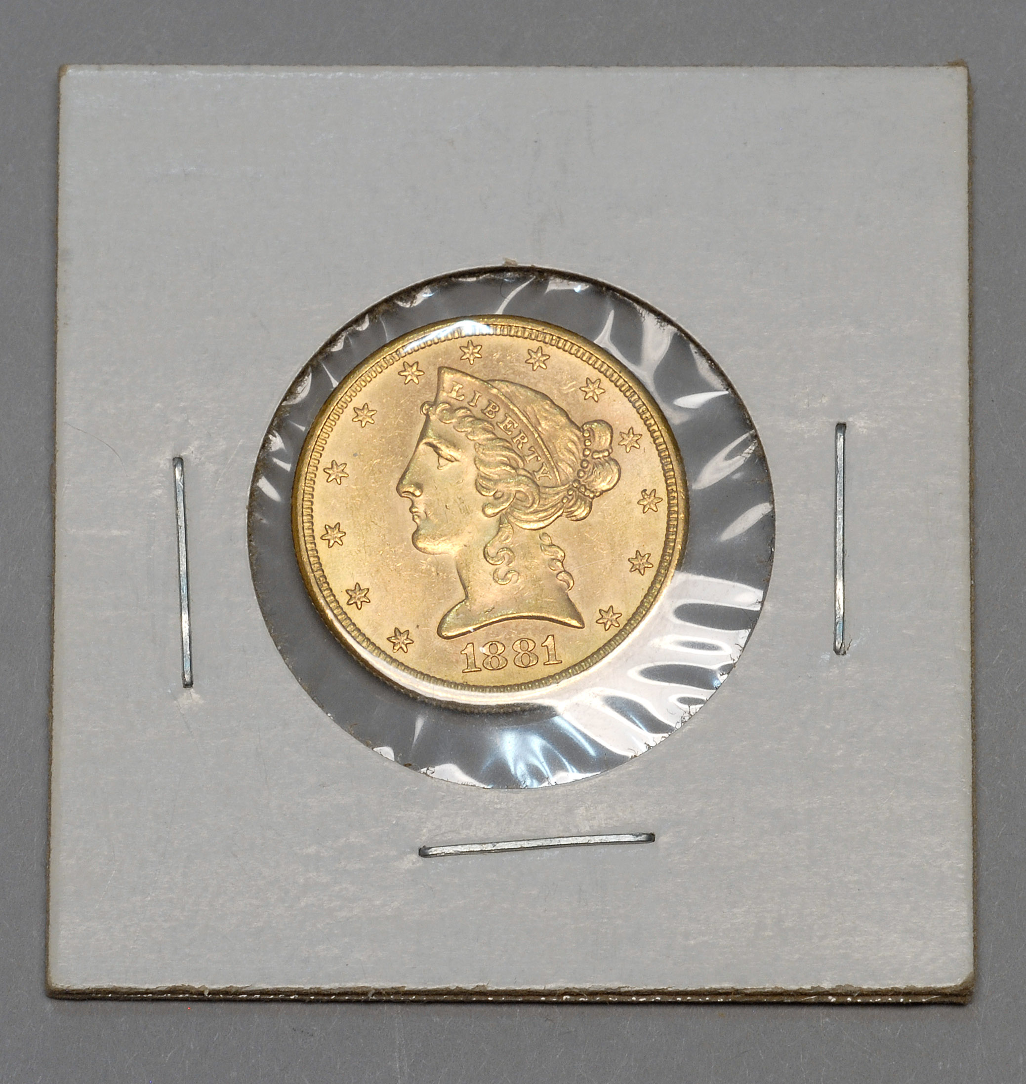 Appraisal: -S HALF EAGLE GOLD PIECE EF-