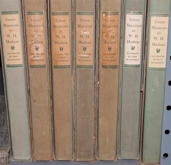 Appraisal: Books Fine Press Seven copies W H Hudson ''Green Mansions