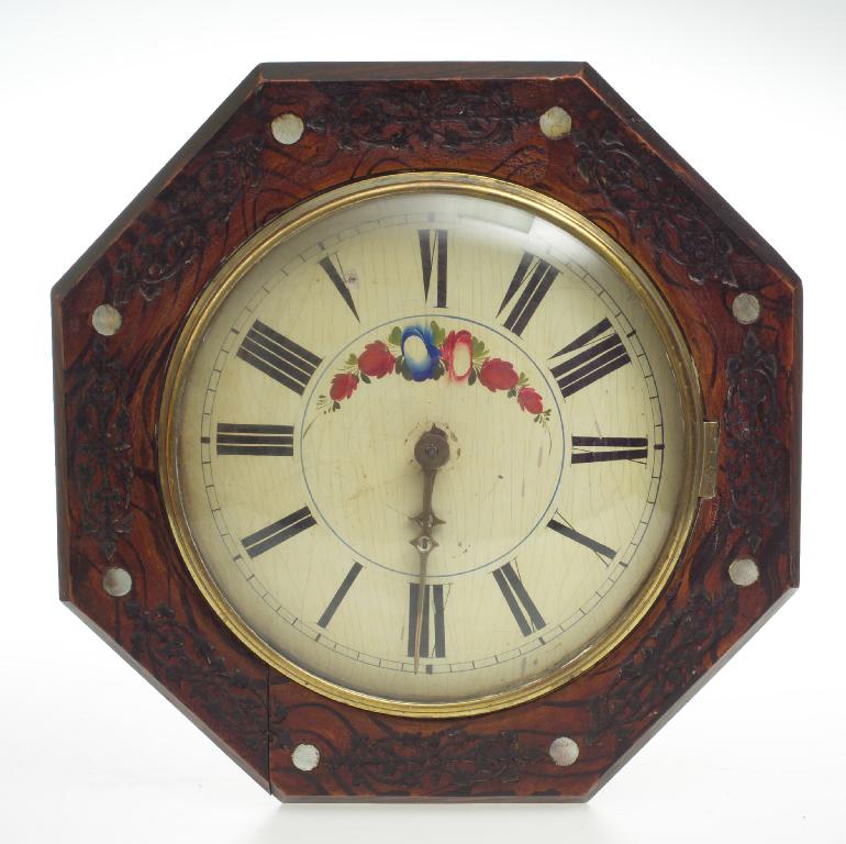 Appraisal: th CENTURY BLACK FOREST WALL CLOCK the weight driven movement