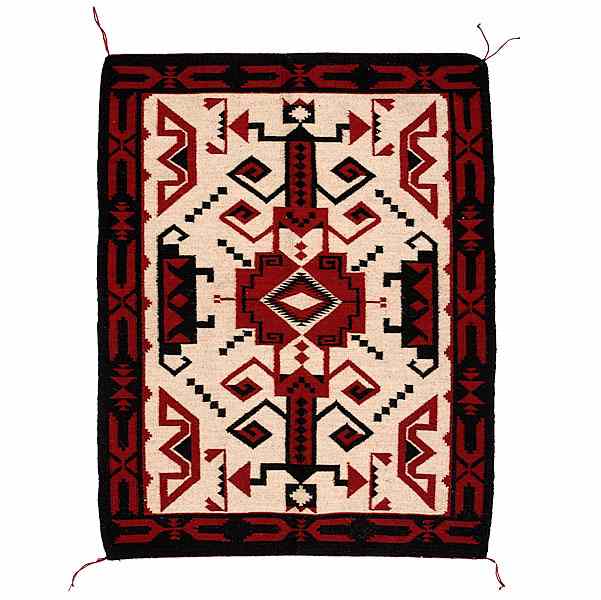 Appraisal: Gloria Yazzie Navajo Teec Nos Pos Weaving finely woven in